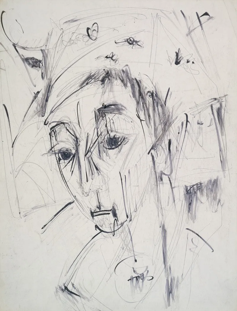 Portrait Of Erna Wearing A Hat