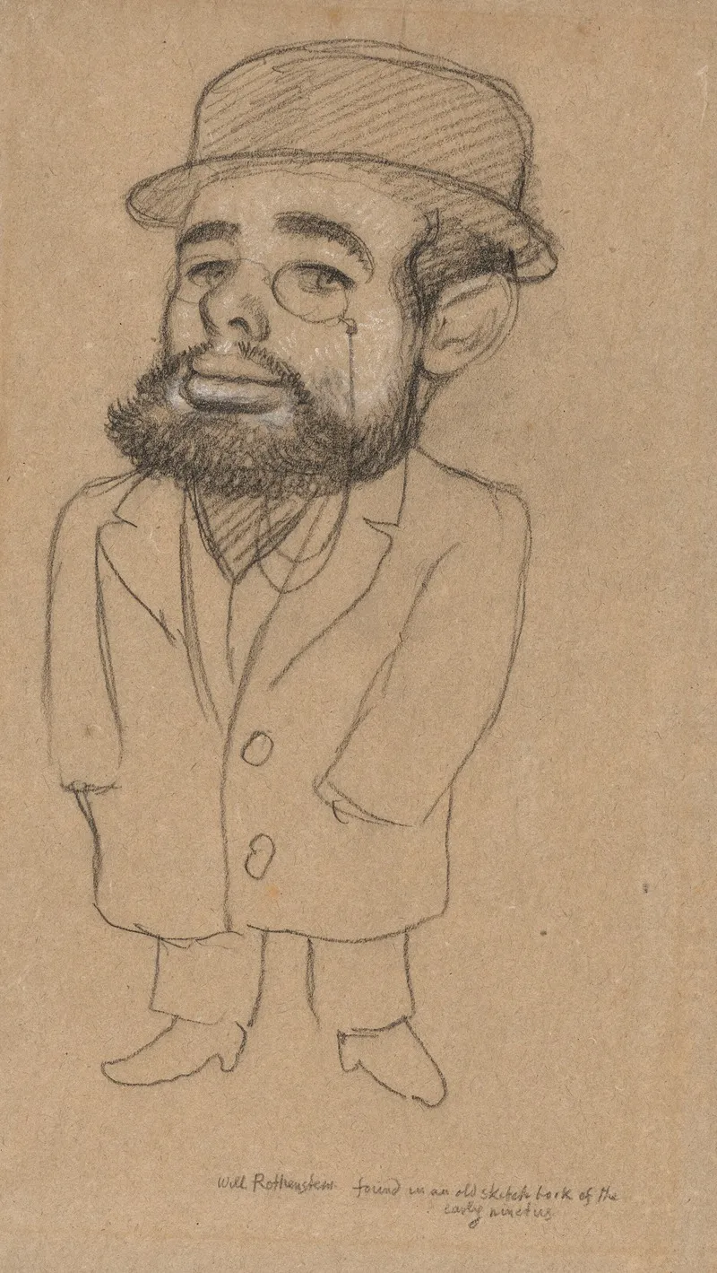 Portrait Of Henri De Toulouse Lautrec 1841 1930 by William Rothenstein - Canvas Print