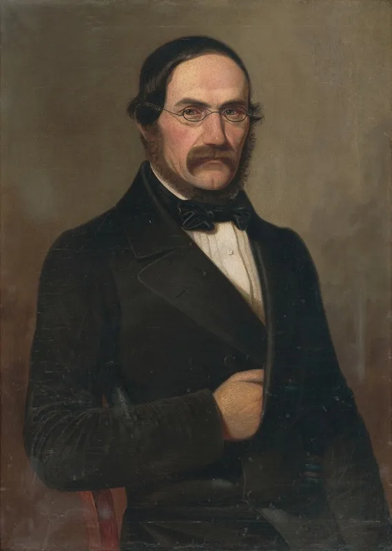 Portrait Of Jan Kadavy by Peter Michal Bohúň - Canvas Print