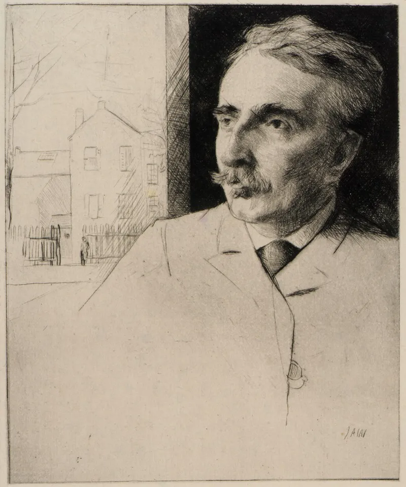 Portrait Of John F Weir by Julian Alden Weir - Canvas Print