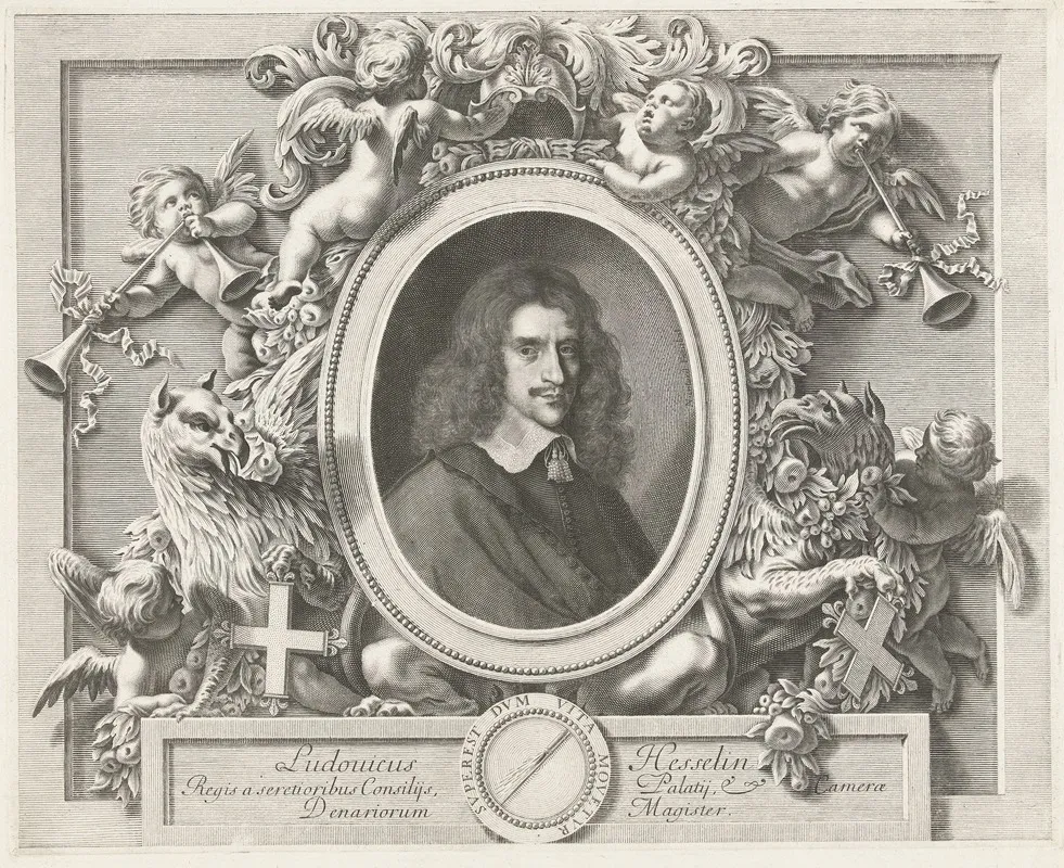 Portrait Of Louis Hesselin by Jean Boulanger - Canvas Print