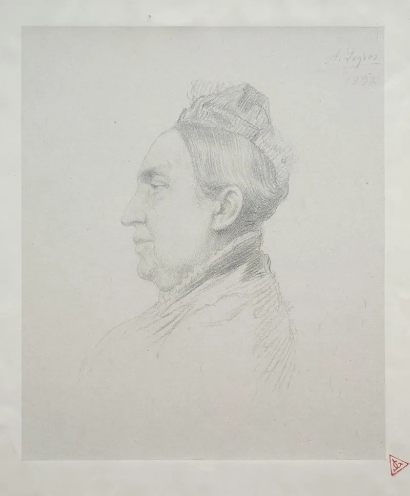 Portrait Of Madame Kemp In Profile