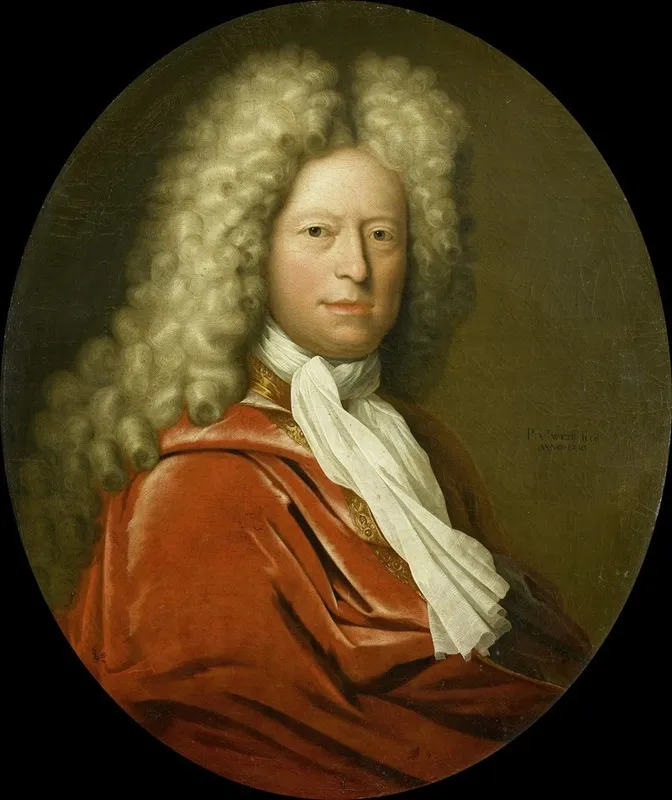 Portrait Of Mr Brust by Pieter Van Der Werff - Canvas Print