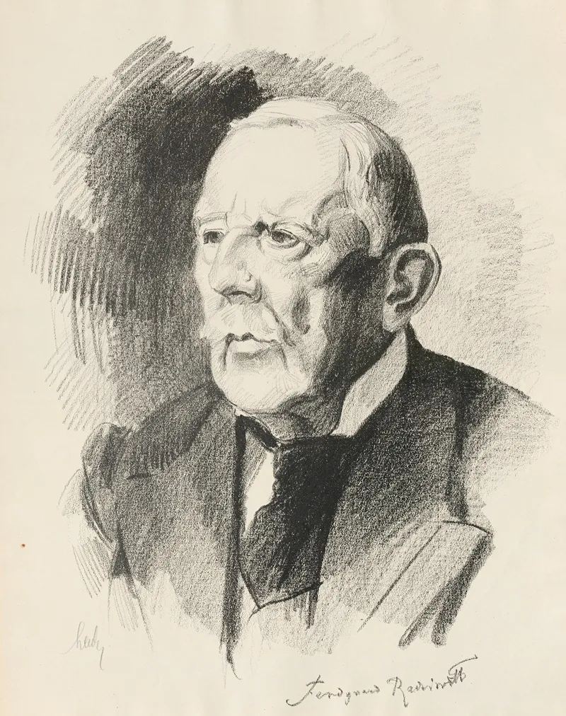 Portrait Of Prince Ferdynand Fryderyk Radziwill by Stanisław Lentz - Canvas Print