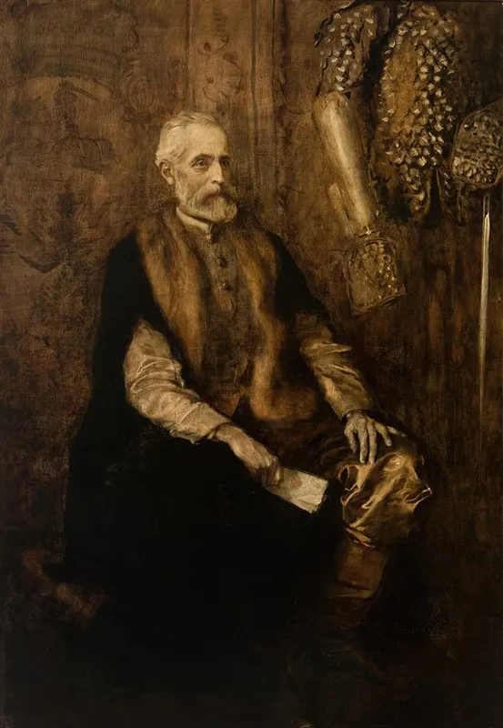 Portrait Of Prince Wladyslaw Czartoryski 1828 1894 by Teodor Axentowicz - Canvas Print
