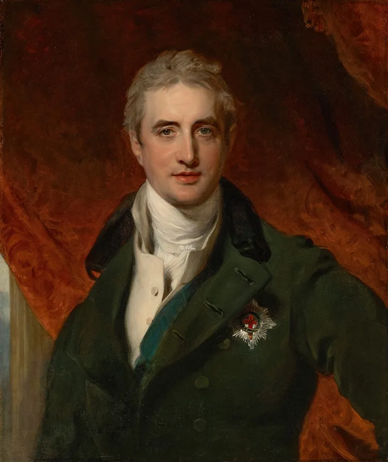 Portrait Of Robert Stewart 2nd Marquess Of Londonderry Called Lord Castlereagh 1769 1822
