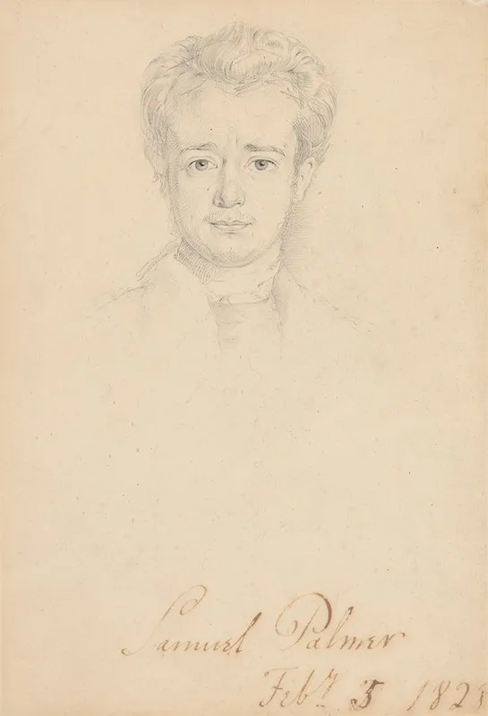 Portrait Of Samuel Palmer February 5 1828 by George Richmond - Canvas Print