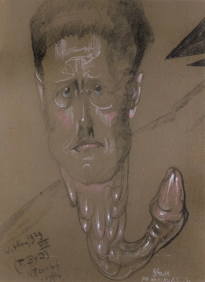 Portrait Of Stefan Glass 3 by Stanisław Ignacy Witkiewicz - Canvas Print