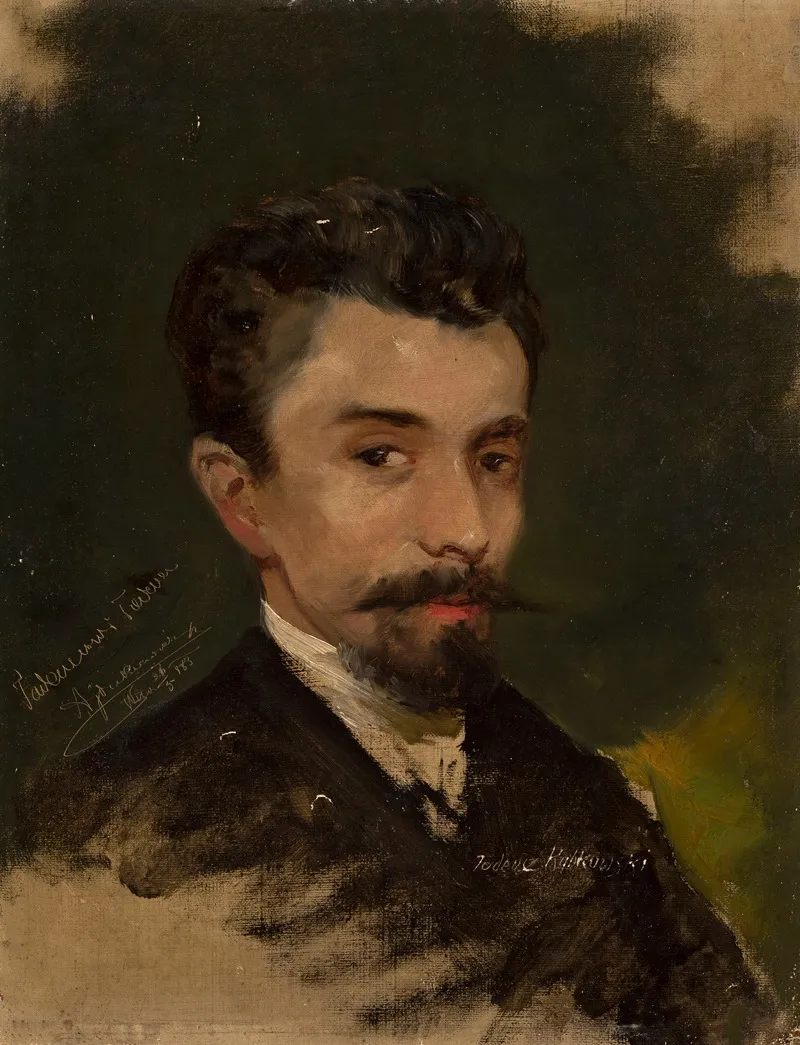 Portrait Of Tadeusz Rybkowski by Tadeusz Ajdukiewicz - Canvas Print