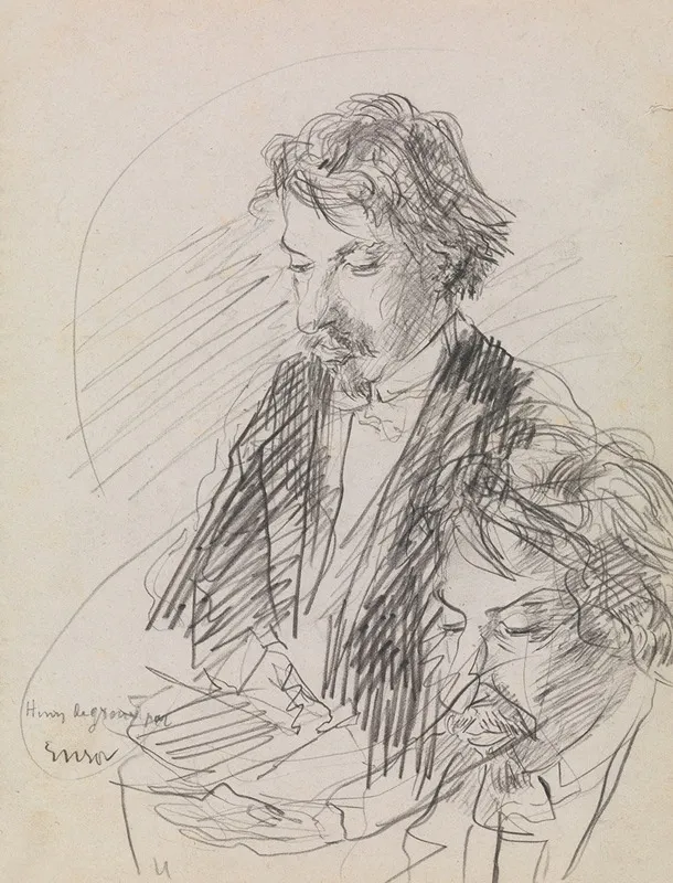 Portrait Of The Artist Henry De Groux