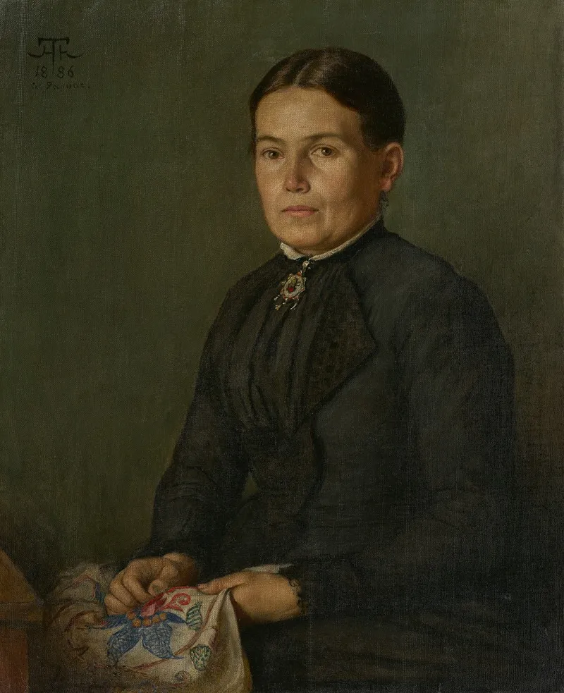Portrait Of The Artists Sister Agathe