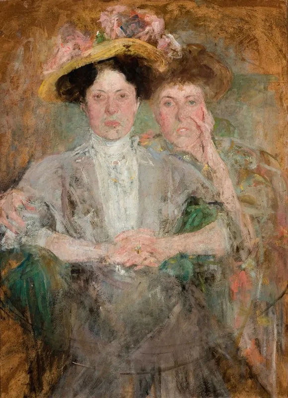 Portrait Of Two Young Ladies