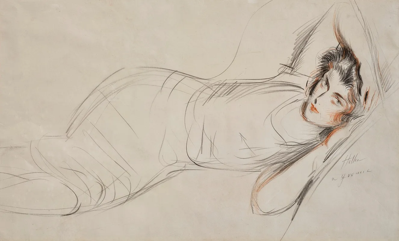 Portrait Of Yvonne Alexandre De Boismartin