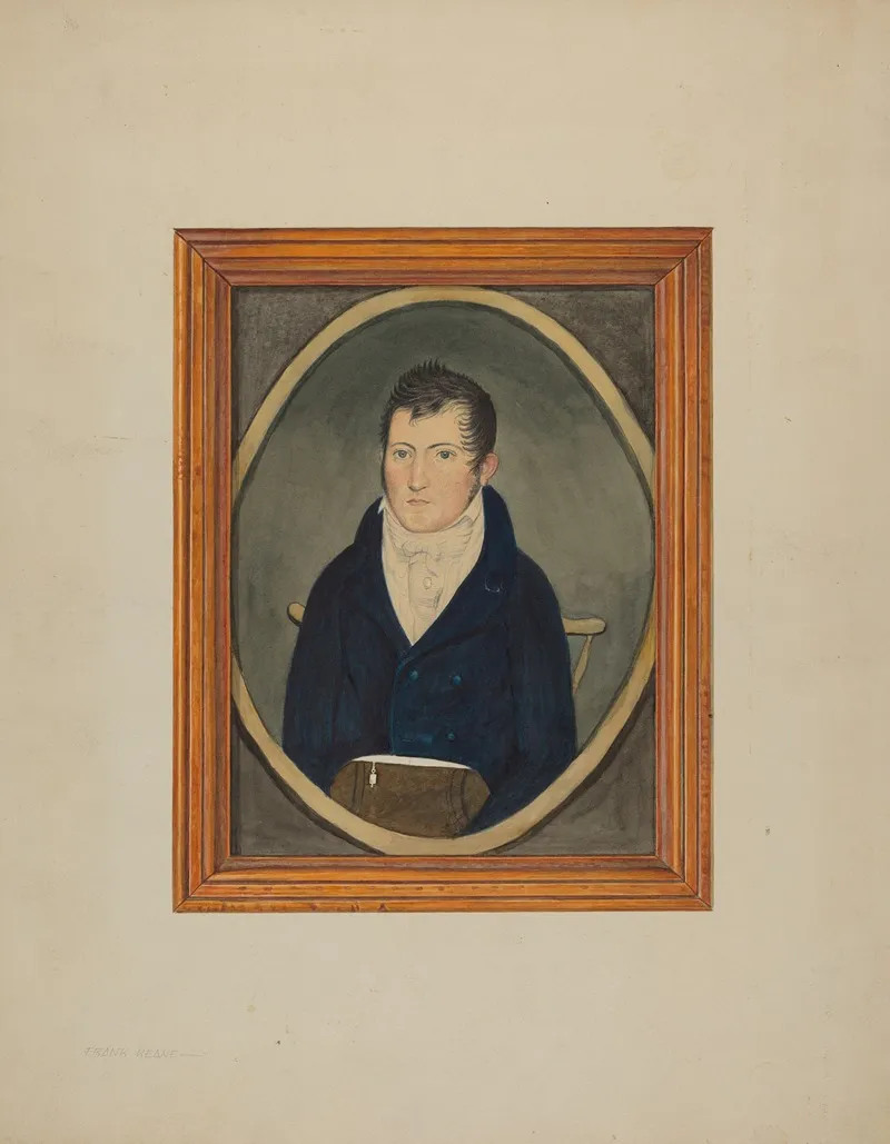 Portrait Watercolor by Frank M. Keane - Canvas Print