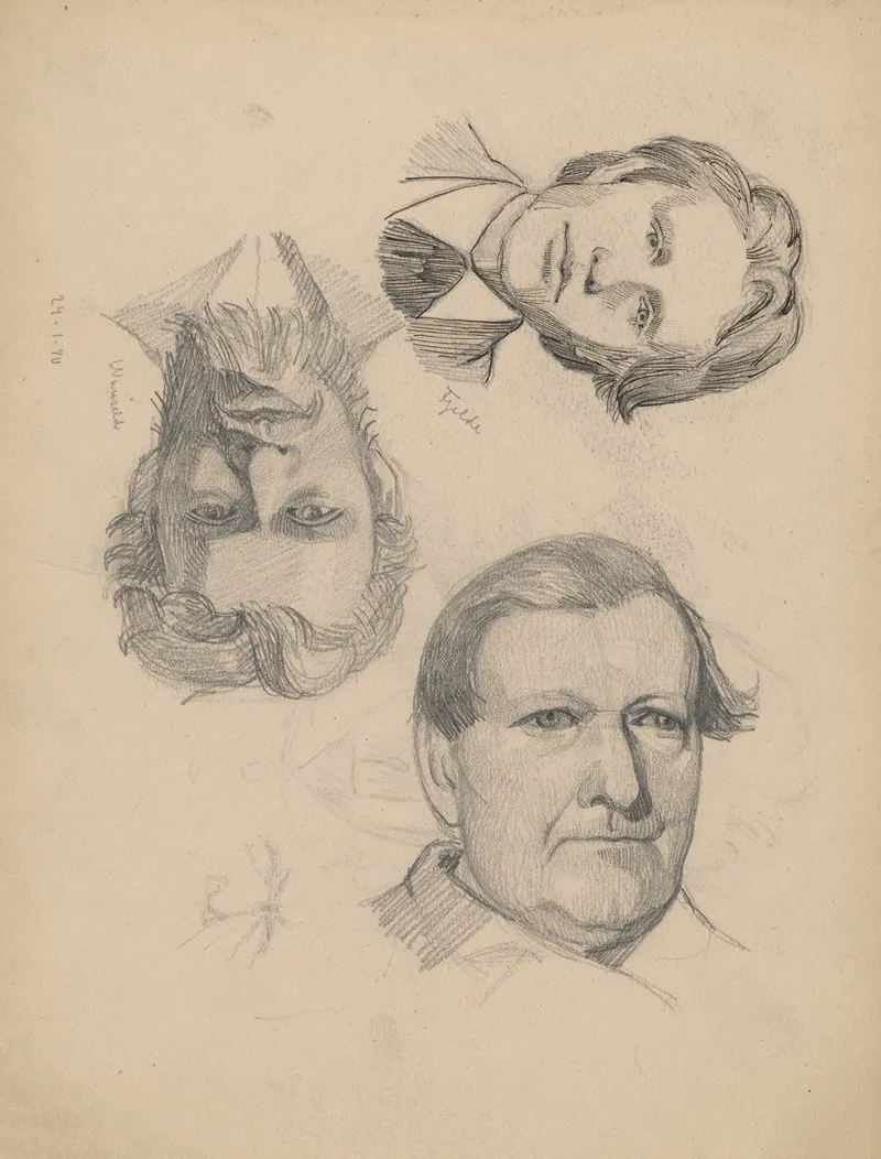 Portraits Of Three Men