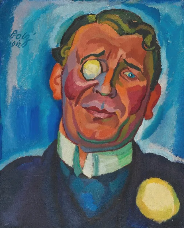 Portrat Eines Herren Mit Monokel