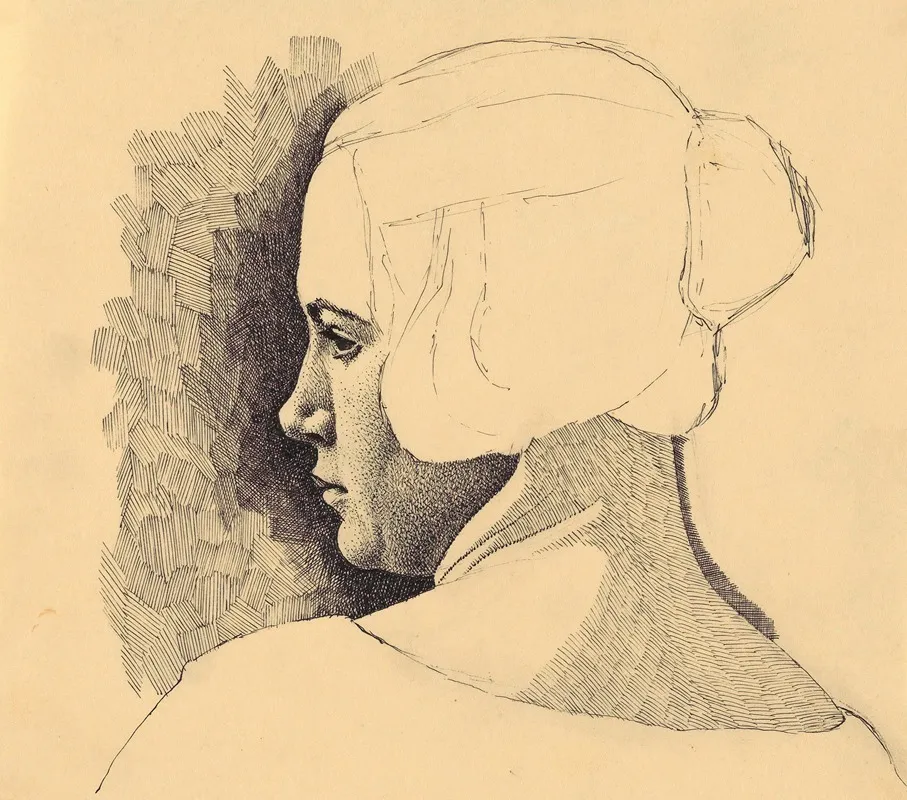 Portrat Iii by Karl Wiener - Canvas Print