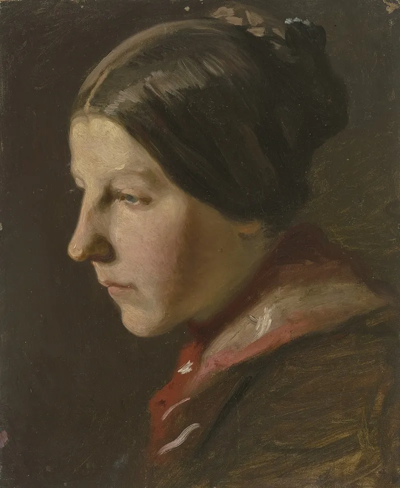 Portratkopf Eines Bauernmadchens