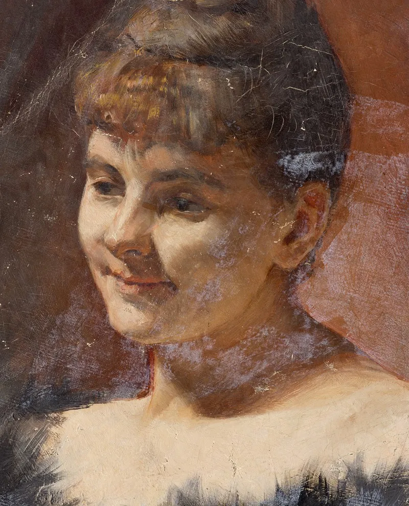 Portratstudie Einer Dame