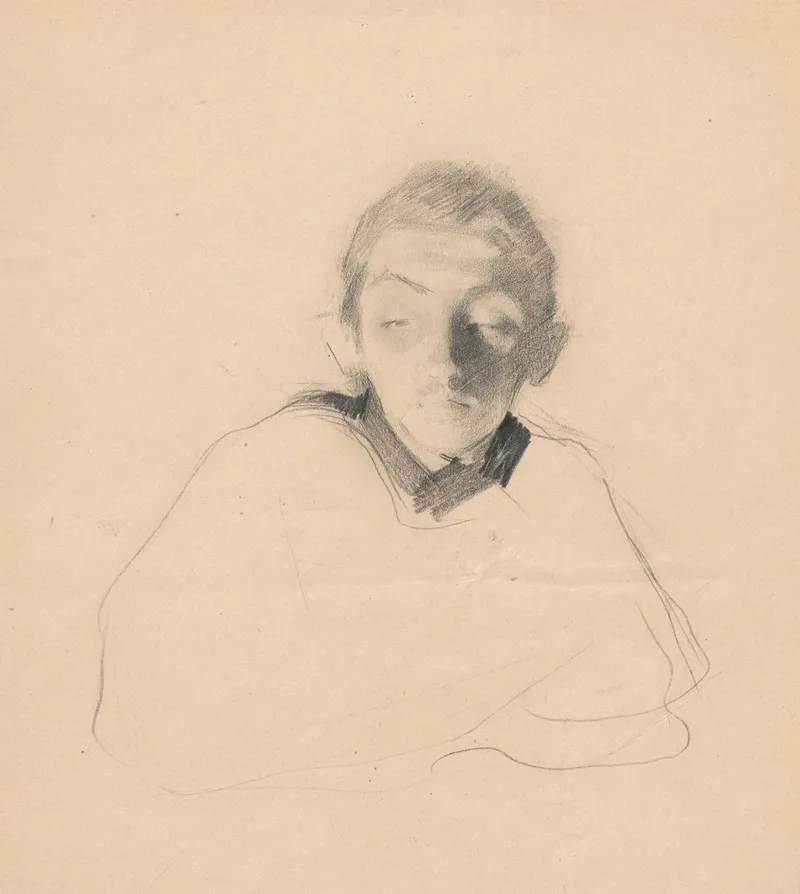 Portret Boleslawa Baake by Konrad Krzyżanowski - Canvas Print