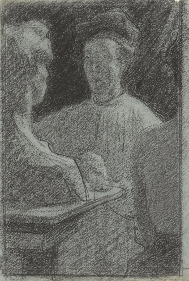 Portret Van De Beeldhouwer Lambertus Zijl