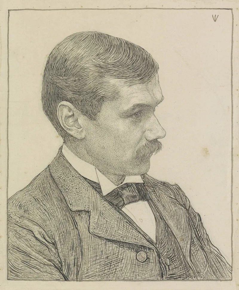 Portret Van De Schrijver Frederik Willem Van Eeden 2