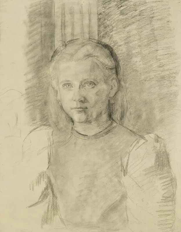 Portret Van Een Jong Meisje by Thérèse Schwartze - Canvas Print