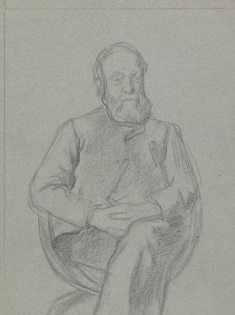 Portret Van Een Zittende Man