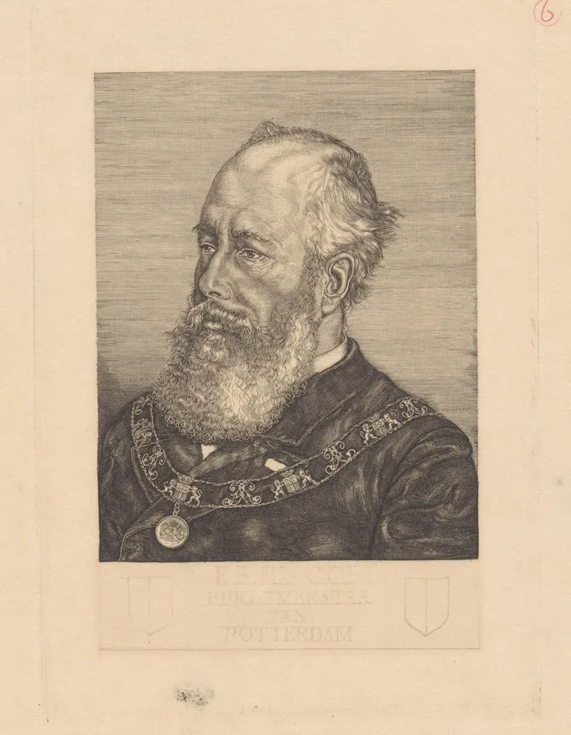 Portret Van Frederik Bernard Sjacob by Pieter Dupont - Canvas Print