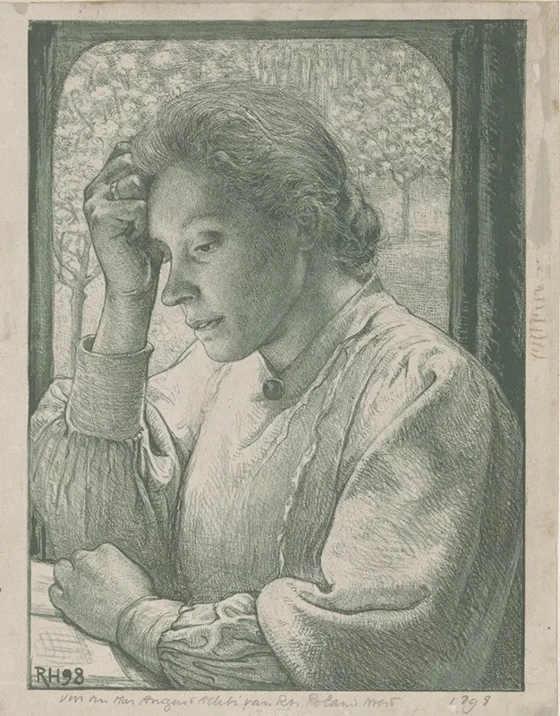 Portret Van Henriette Roland Holst Van Der Schalk