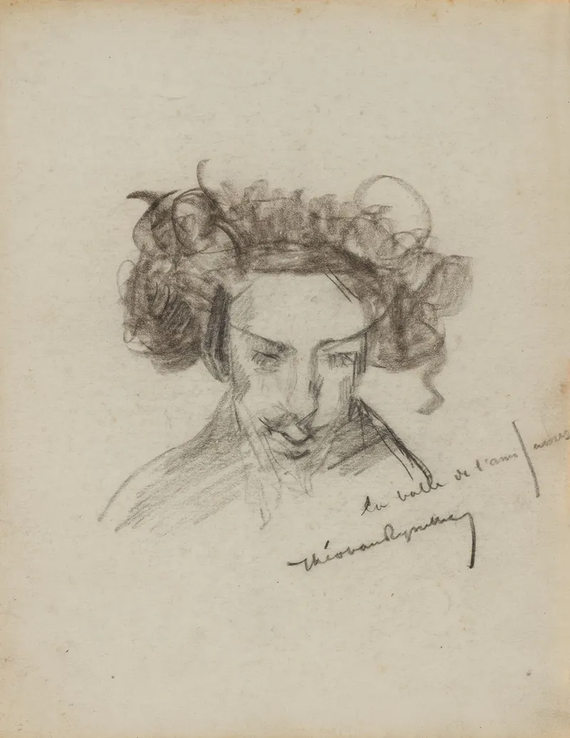 Portret Van James Ensor 2 by Theo van Rysselberghe - Canvas Print