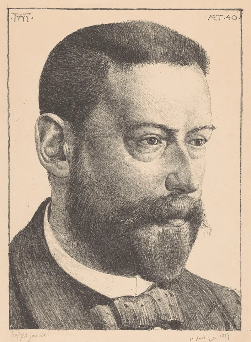 Portret Van Jonkheer Jan Six by Theo Molkenboer - Canvas Print