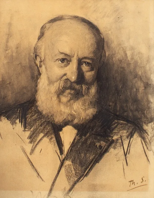 Portret Van Michael De Goeje by Thérèse Schwartze - Canvas Print
