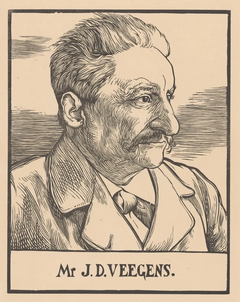Portret Van Mr J D Veegens