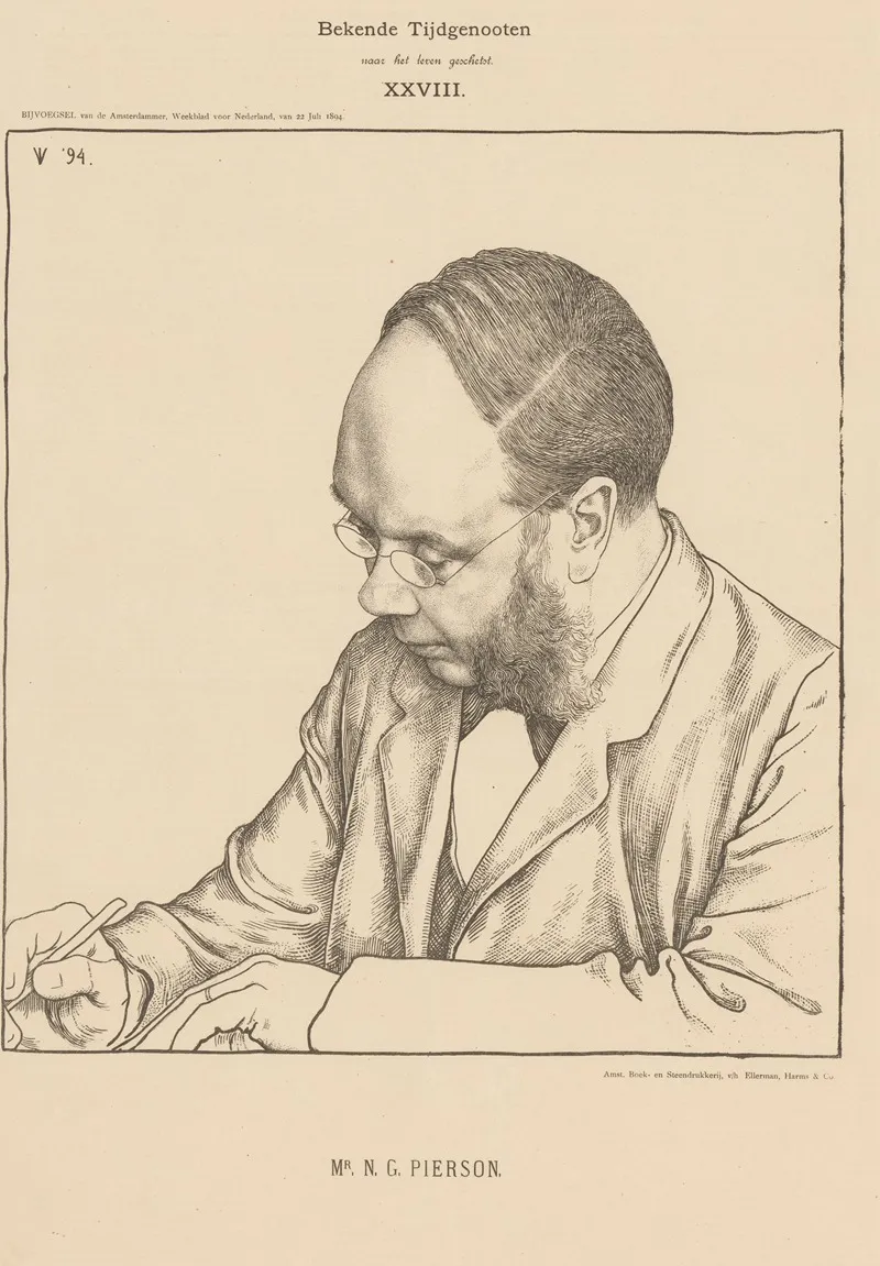 Portret Van Nicolaas Gerard Pierson