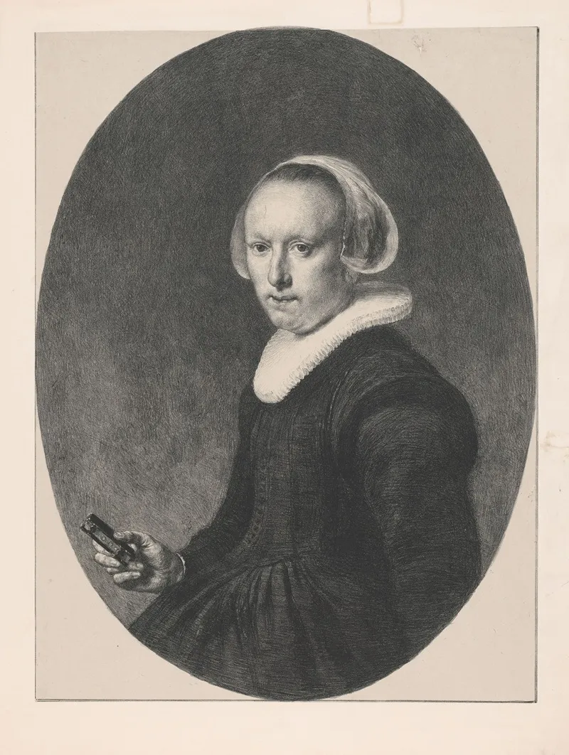 Portret Van Onbekende Vrouw