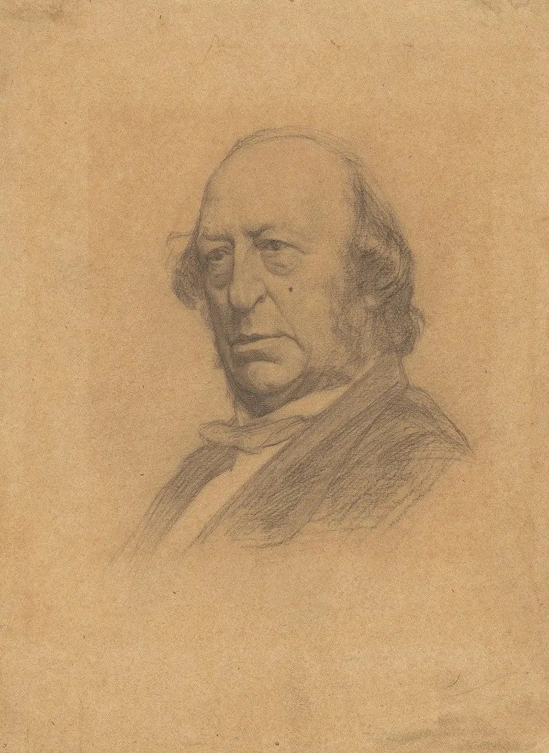 Portret Van Prof Dr Jan Van Geuns by Jan Veth - Canvas Print