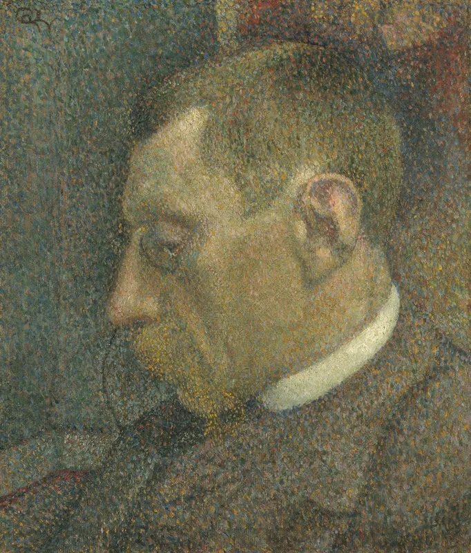 Portret Van Verhaeren by Georges Lemmen - Canvas Print