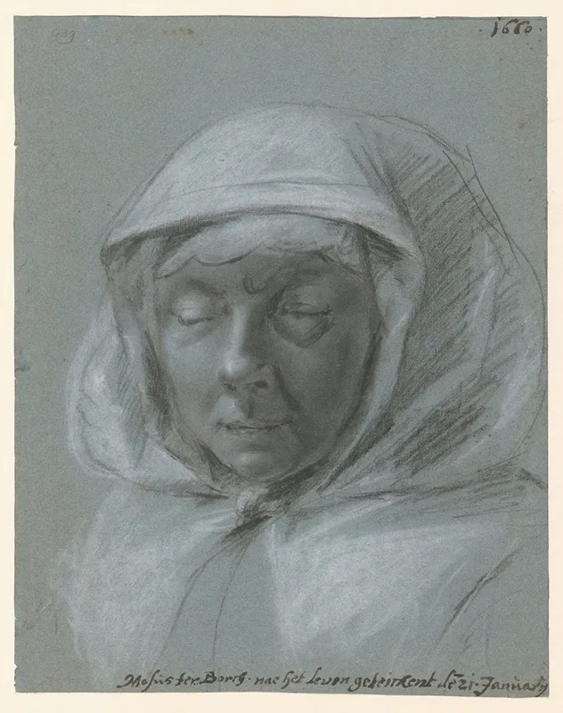 Portret Van Wiesken Matthijs by Moses ter Borch - Canvas Print