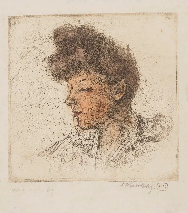 Portret Zony by Leon Kowalski - Canvas Print