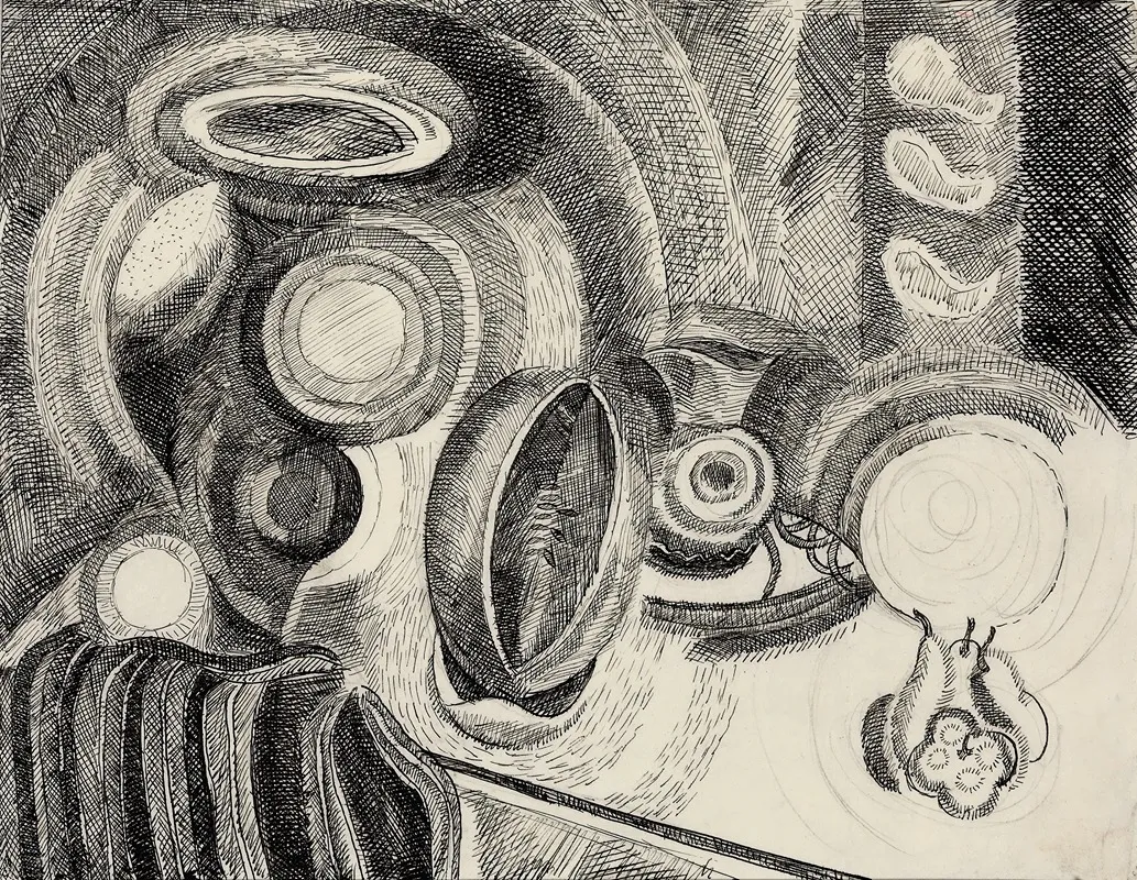 Portuguese Still Life 2 by Robert Delaunay - Canvas Print