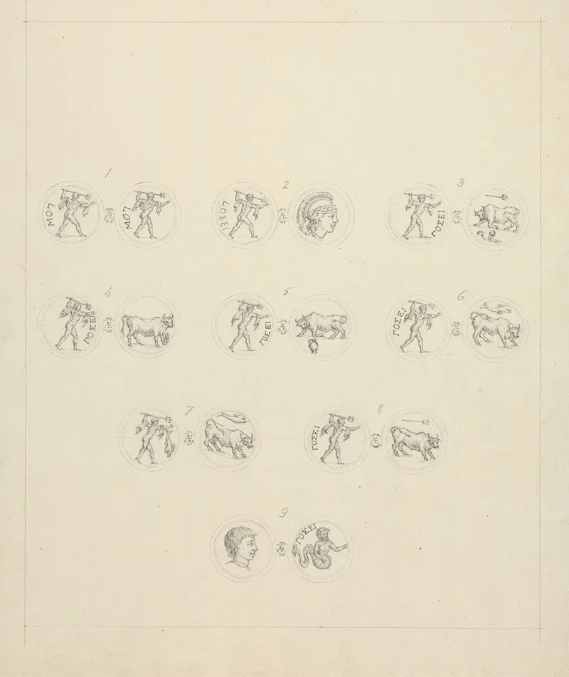 Posidonia 1st Period by Luigi Balugani - Canvas Print