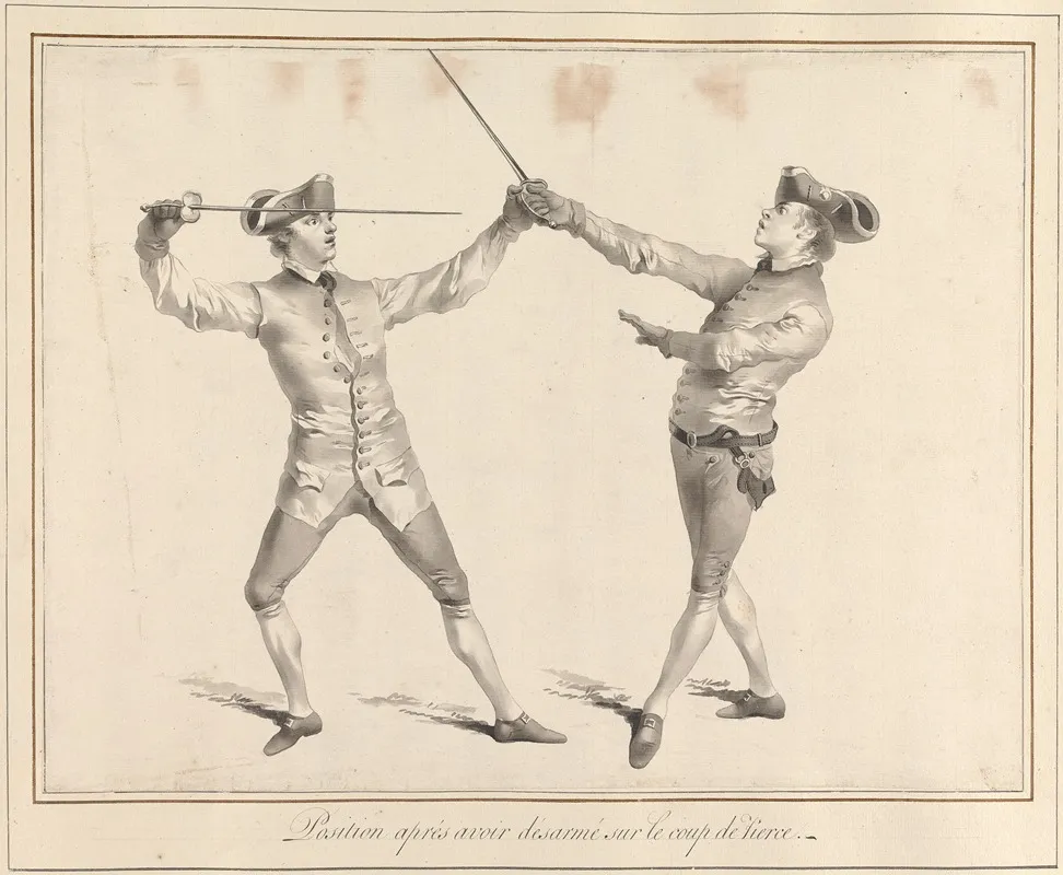 Position Apres Avoir Desarme Sur Le Coup De Tierce by James Gwin - Canvas Print