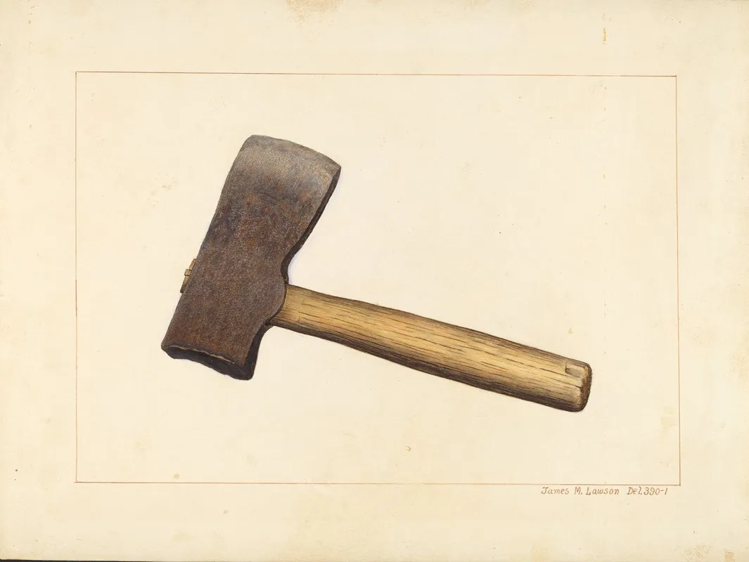 Post Axe by James M. Lawson - Canvas Print