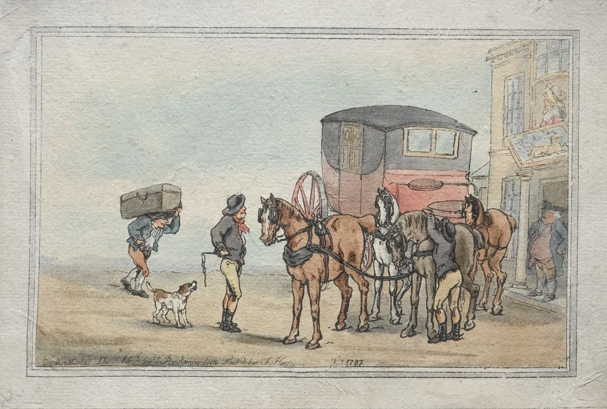 Postboys And Posthorses At The White Hart Inn