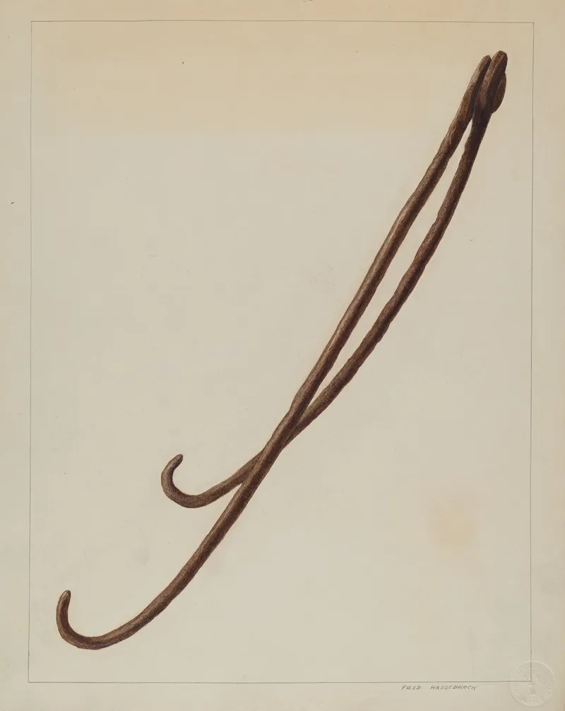 Pot Hooks by Fred Hassebrock - Canvas Print
