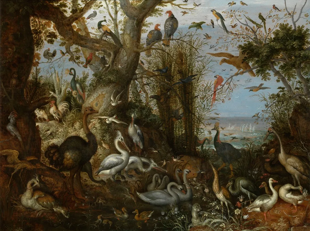 Poultry by Roelant Savery - Canvas Print