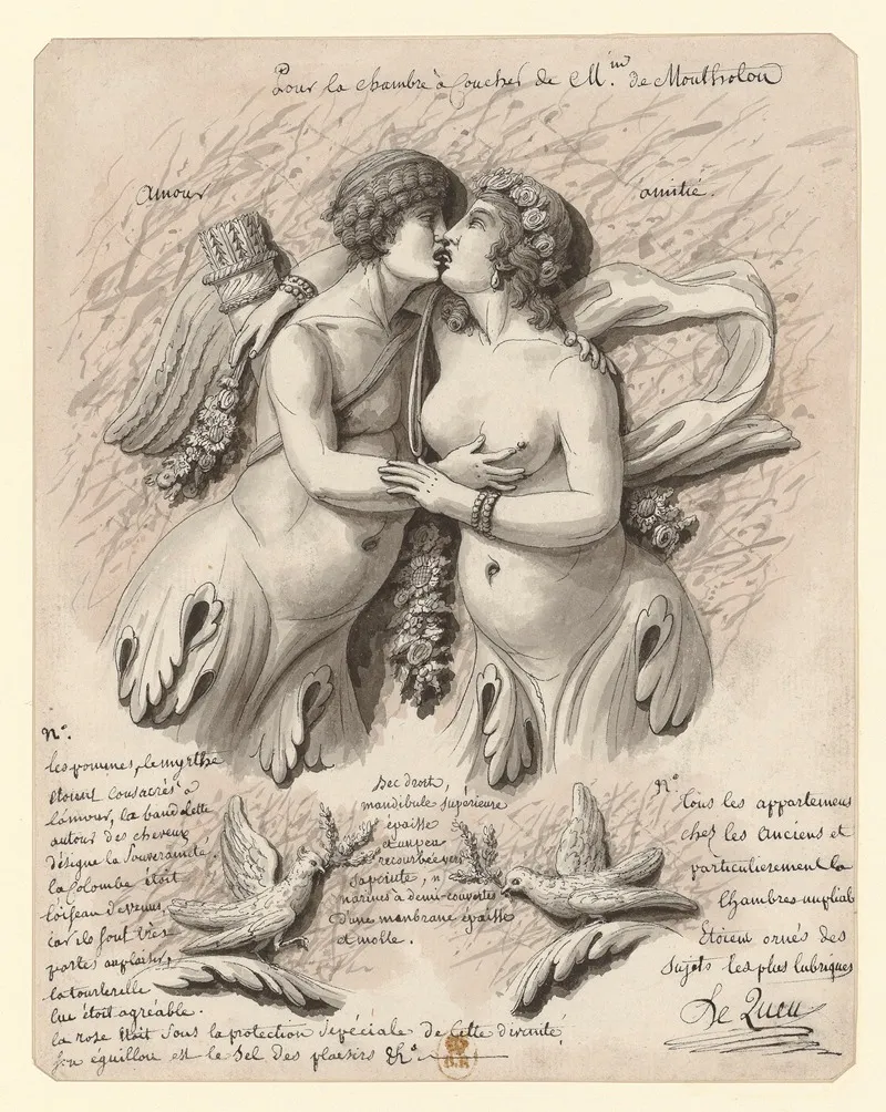 Pour La Chambre A Coucher De Mme De Montholon Amour Amitie