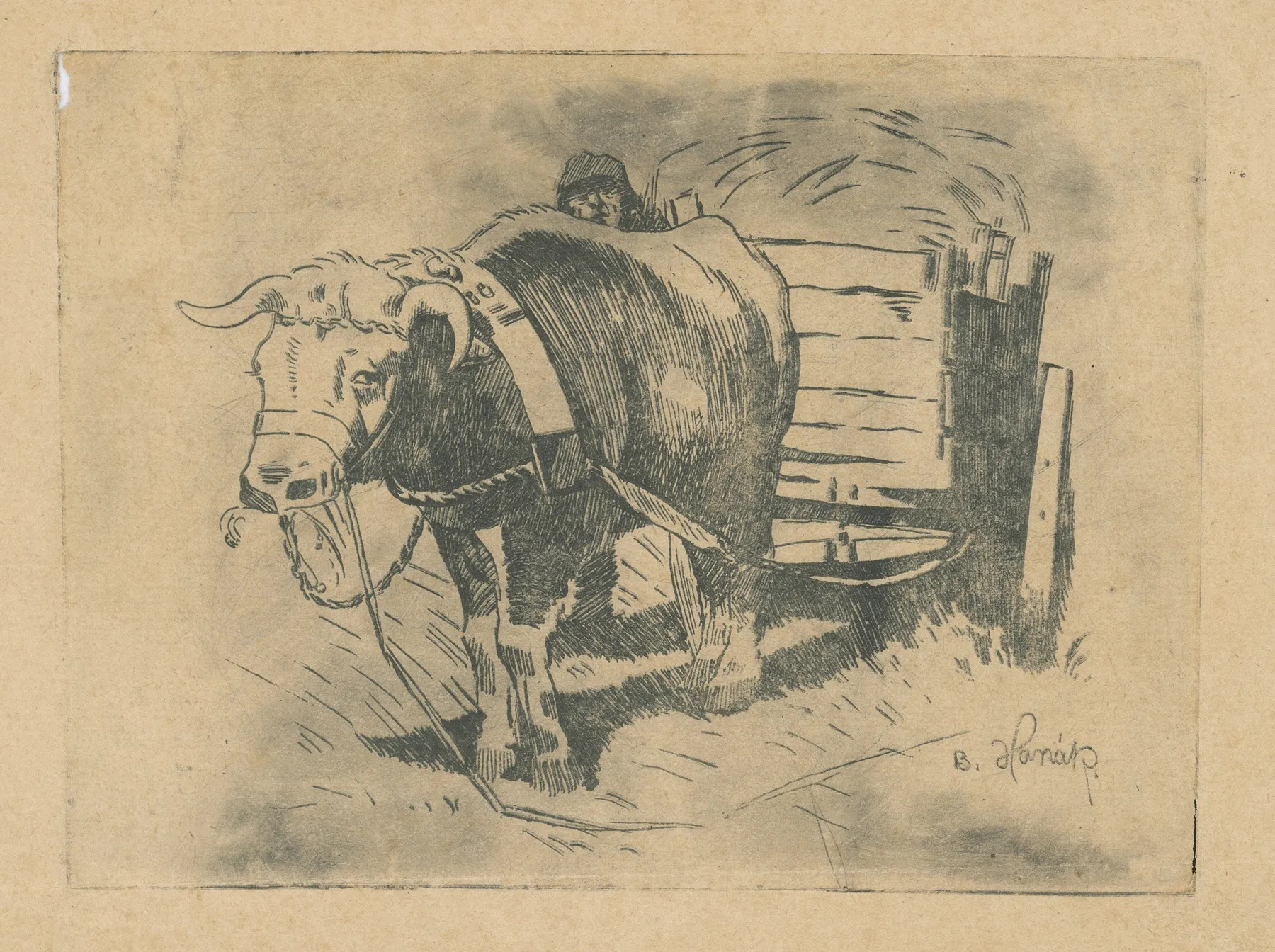 Povoz by Bohumil Hanák - Canvas Print