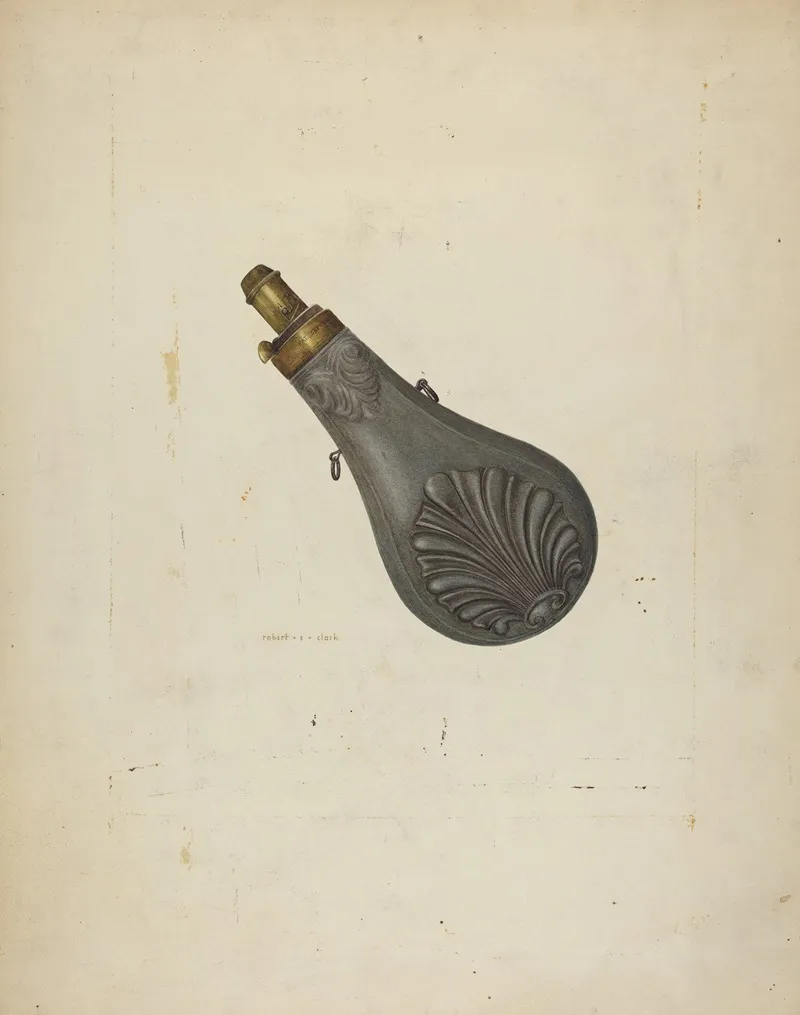 Powder Flask 17 by Robert Clark - Canvas Print